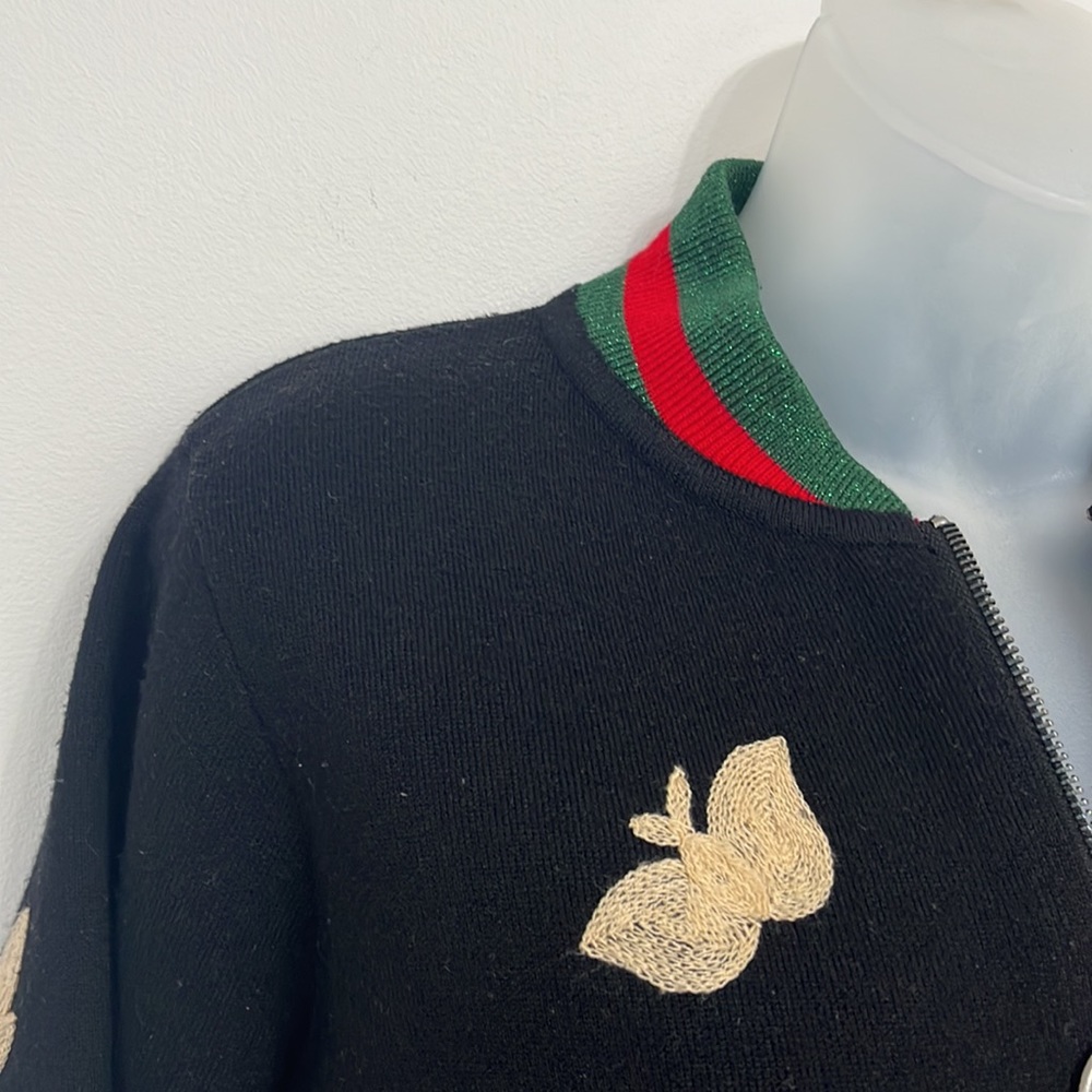 Embroidered baseball style jacket - Picture 3 of 8